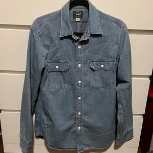 J. Crew mens chambray shirt with pockets